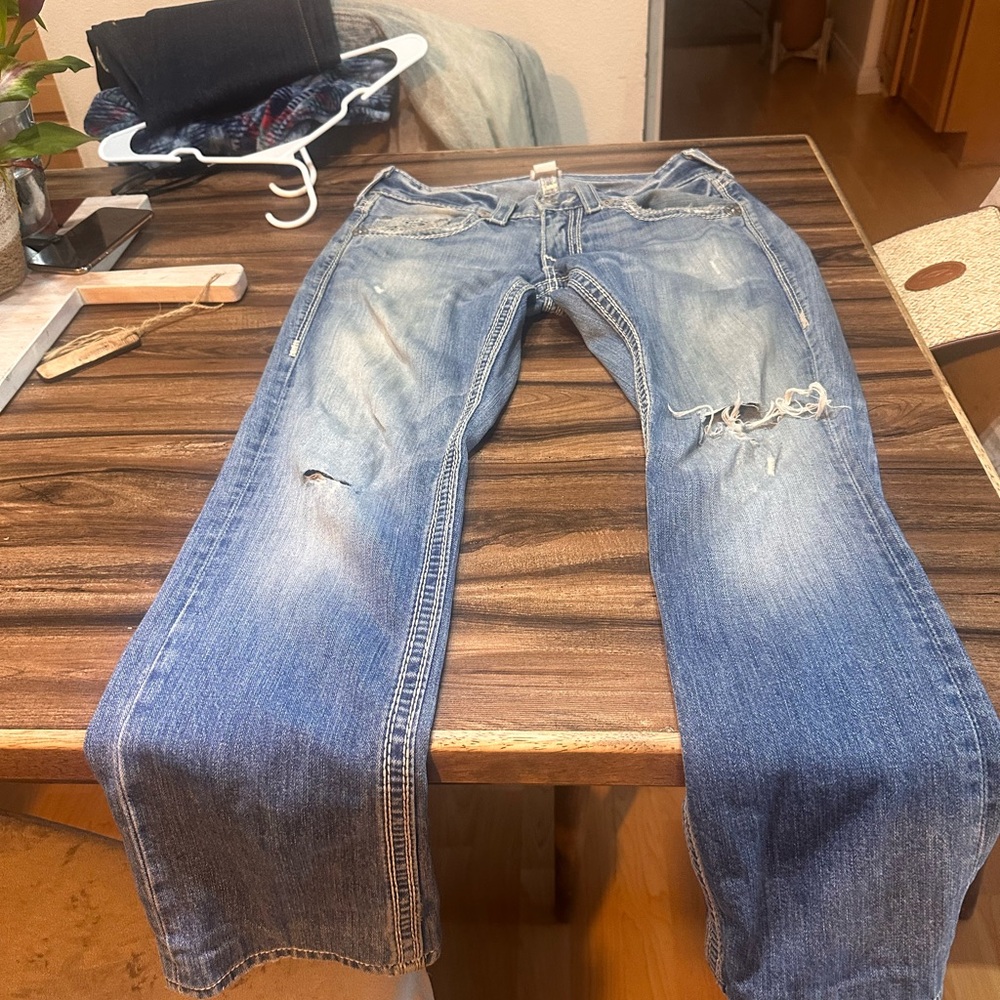 True Religion Men's Blue Jeans Size 29
